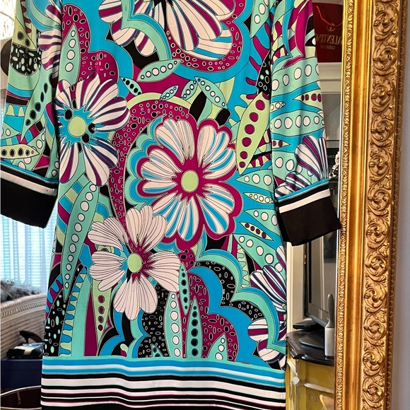 Cache Silk Dress 💜💙💚 - Picture 5 of 11